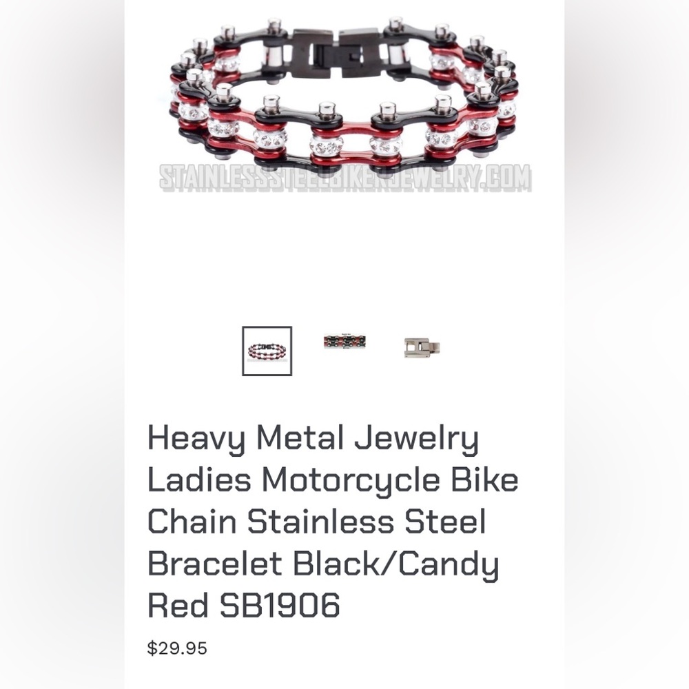Stylish Rhinestone Chain Bracelet - Picture 4 of 4